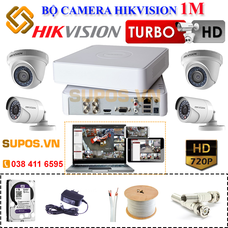 Bộ camera hikvision 1M